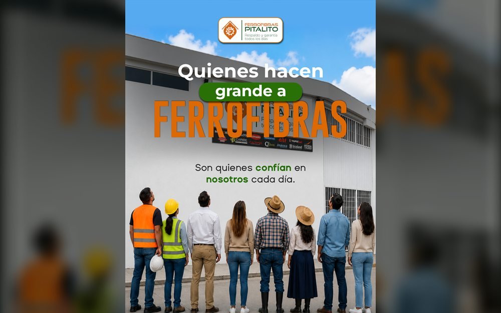 Pieza de Instagram diseñada para Ferrofibras Pitalito